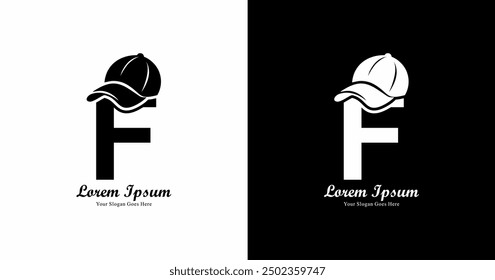 F Logo-Design mit Hut