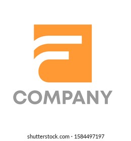 f logo icon design template sign