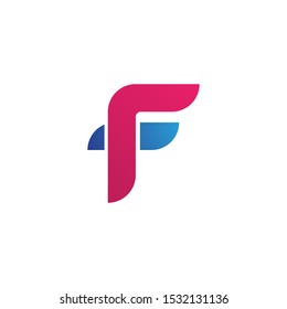 F logo icon illustration design