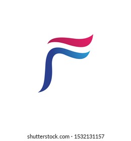 F logo icon illustration design