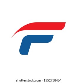 F logo initial letter design template vector illustration