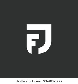 F logo inside a shield on a black background