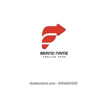 F Logo Letter Design Template