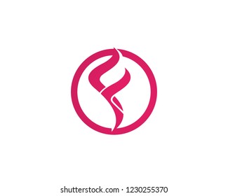 F logo letter template vector