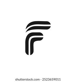 F-Logo mit modernem Ideenkonzept