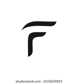 Logotipo F com design de conceito criativo moderno