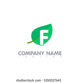 F LOGO MODERN TEMPLATE