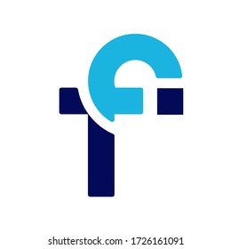 Un logotipo F con un color agradable