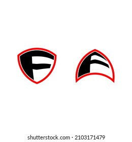 f logo with security Shaine for t-shirt, f brand logo, f business logo, and so on.
