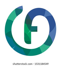 F logo shape is suitable for use in logo or emblem.