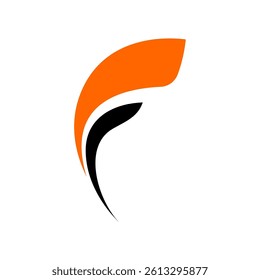 F logo is suitable for a brand logo, etc.