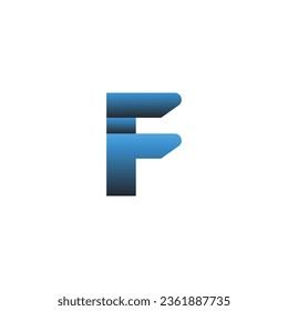 F logo symbol letter vector, Abstract letter F shield logo design template.
Letter F logo set with geometric gradient design.