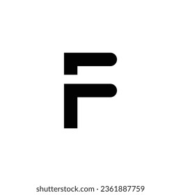 F símbolo vectorial de la letra del logotipo, letra abstracta F patrón de diseño del logotipo del escudo.
Conjunto de logotipo de letra F con diseño de gradiente geométrico.