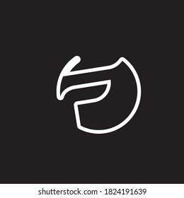 F logo and symbol vector icon 