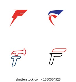F logo and symbol vector icon 
