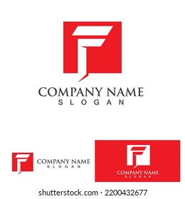 F Logo and symbol vector icon