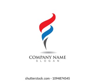 F logo and symbols template vector icons
