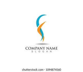 F logo and symbols template vector icons
