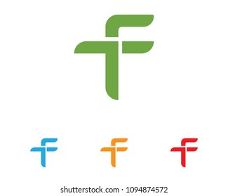 F logo and symbols template vector icons
