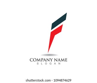 F logo and symbols template vector icons

