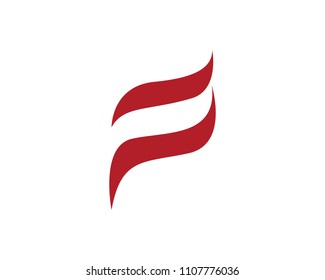 F logo and symbols template vector icons
