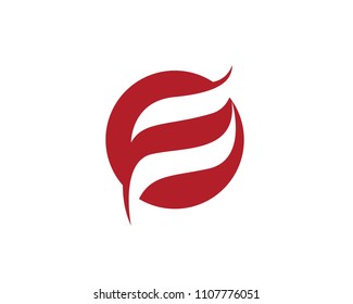 F logo and symbols template vector icons
