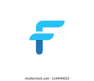 F logo and symbols template vector icons