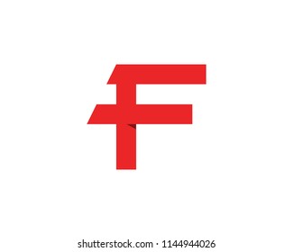 F logo and symbols template vector icons
