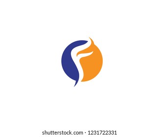 F logo and symbols template vector icons