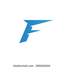F logotipo y plantilla de símbolos vector