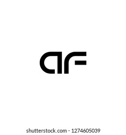 A & F logo template vector