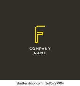 F logo template vector concept