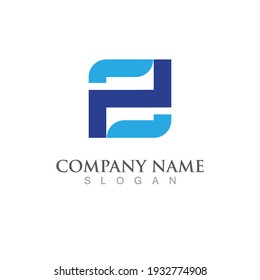 F Logo, Vektorsymbol-Design