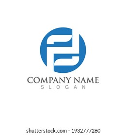 F logo vector icon illustration design