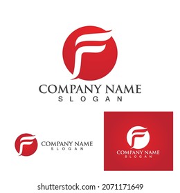 F logo vector icon illustration design
