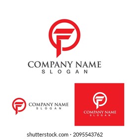 F logo vector icon illustration design
