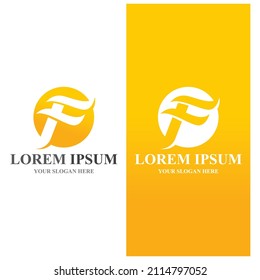 F logo vector icon illustration design