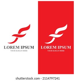 F logo vector icon illustration design
