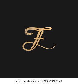 f logo vector, f luxury vector