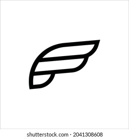 F logo vector template sign