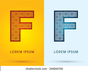 F ,Luxury font ,hot and cool, logo, symbol, icon, graphic, vector.