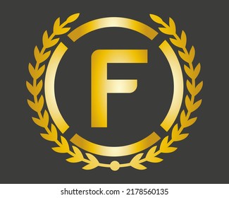 F Luxury Logo template in vector for Restaurant, Royalty, Boutique, Café, Hotel, Fashion and other vector illustration