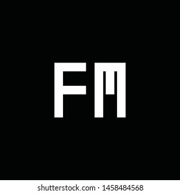 F and M initial logo monogram designs modern templates