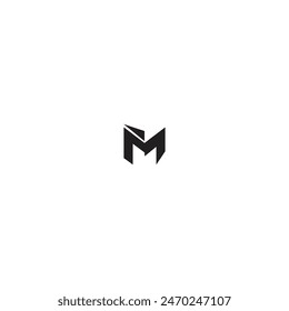 f m letra Vector logo diseño