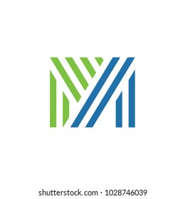 F M Logo design template