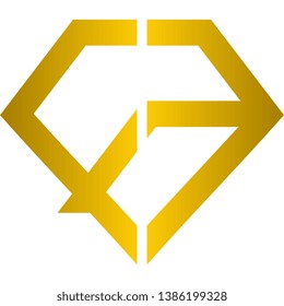 F Mar K Diamond Logo Design