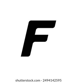F minimalist simple typography logo, letter logo, initial logo, modern