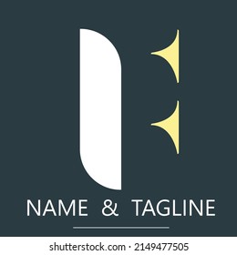 f vector de imagen de diseño de logotipo de letra moderna 