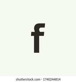 F monogram. Abstract letter F logo design. Filled creative symbol. Logo branding. Universal vector icon - Vector