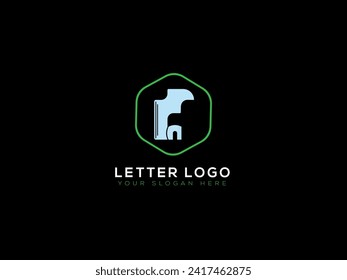 F Diseño del logotipo de la letra N